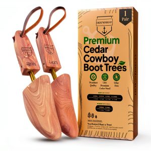 HOUNDSBAY Cedar Boot Tree for Men – 2 Pack Premium Moisture‑Absorbing-0