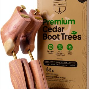 HOUNDSBAY Cedar Boot Trees for Men 2 Pack Medium 7.5-9 US-0
