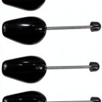 Shoe Tree Plastic Adjustable Shoe Shaper 2 Pairs Black & White-0