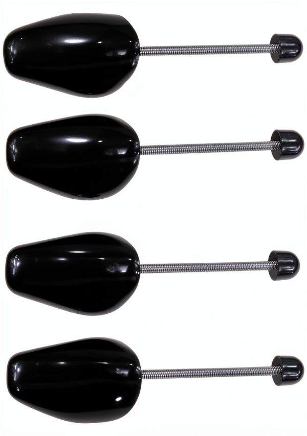 Shoe Tree Plastic Adjustable Shoe Shaper 2 Pairs Black & White-0