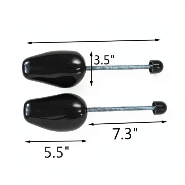 Shoe Tree Plastic Adjustable Shoe Shaper 2 Pairs Black & White-1