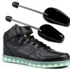 Shoe Tree Plastic Adjustable Shoe Shaper 2 Pairs Black & White-3