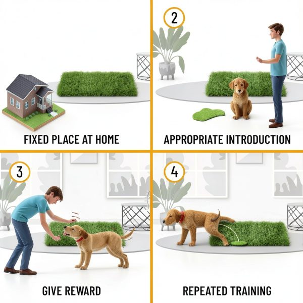 Artificial Grass Puppy Potty Training Pad Ottomanson 15x30 Tray-6