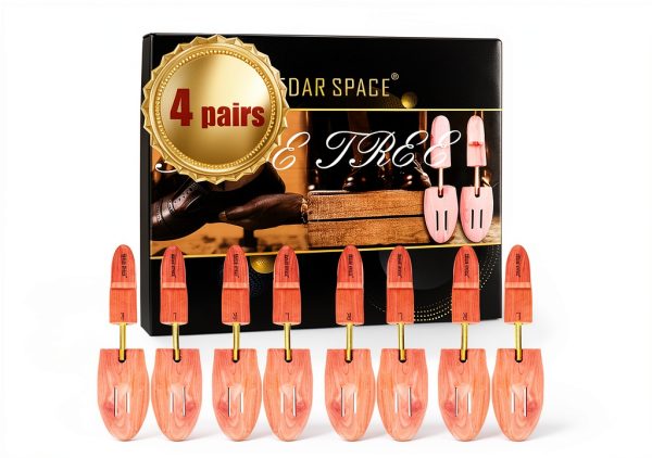 Cedar Space Wooden Shoe Stretcher Tree 6.5-14 Sizes 2-4PC-2