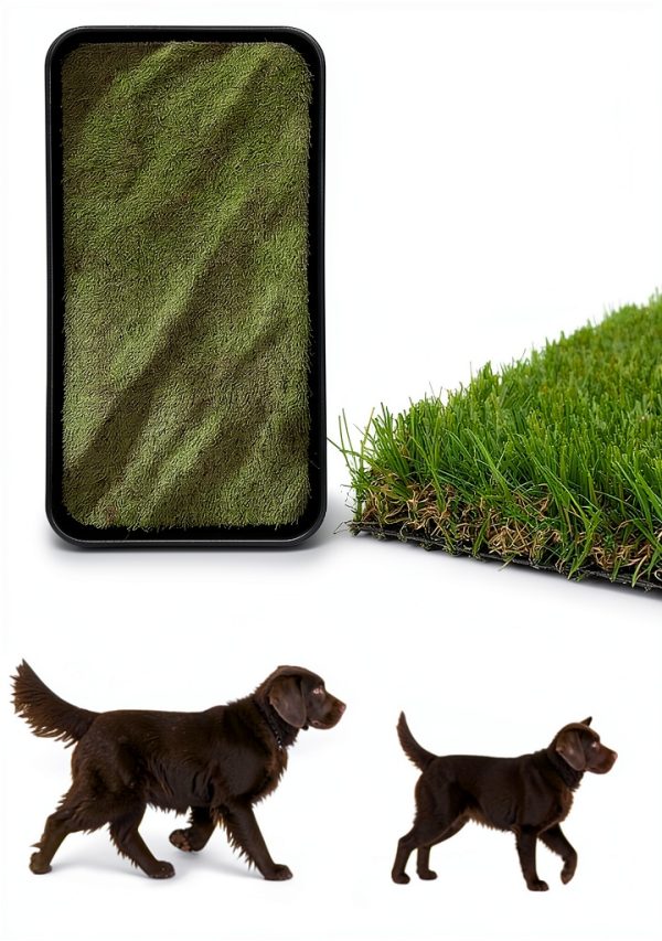 Artificial Grass Puppy Potty Training Pad Ottomanson 15x30 Tray-4