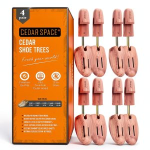 Cedar Space Wooden Shoe Stretcher Tree 6.5-14 Sizes 2-4PC-0