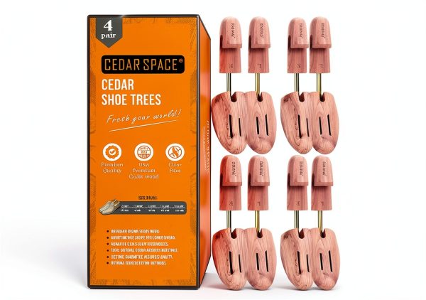 Cedar Space Wooden Shoe Stretcher Tree 6.5-14 Sizes 2-4PC-0