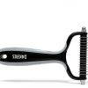 Pet Supplies Cat brush for shedding - cat grooming brush, deshedding cat brush paired with self- cleaning cat litter box, essential for cats for Long matted Haired Pets,Grey.-5