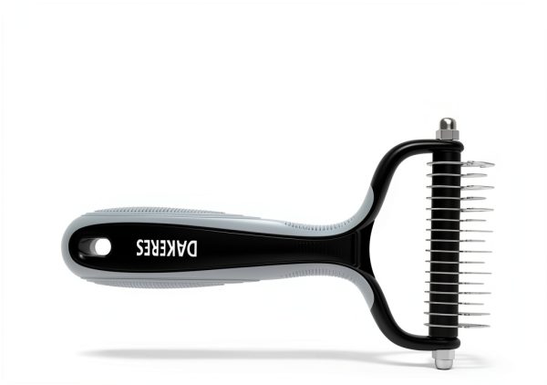 Pet Supplies Cat brush for shedding - cat grooming brush, deshedding cat brush paired with self- cleaning cat litter box, essential for cats for Long matted Haired Pets,Grey.-5